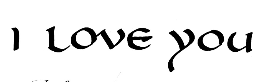 How to write i love you in celtic